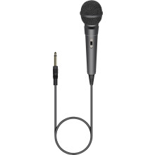 SoundLAB Dynamic Unidirectional Karaoke Microphone With Fixed 6.35mm Jack Lead 3m Length For Singing, Presentations, Practice, Home Party, Celebratio
