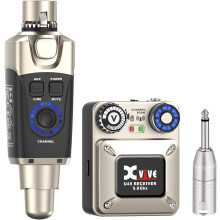 Xvive U45 Wireless in Ear Monitor System 5.8ghz IEM System Transmitter and bodypack Receiver for Studio, Band Rehearsal, Live Performance, Channel Sc