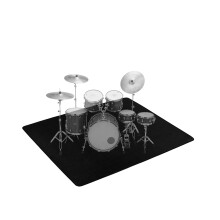 OUUTMEE 120x160CM Drum Mat, Drum Rug, Non-Slip Soundproof Mat, Indoor Outdoor Electronic Carpet Practice Pad, drum Accessories for Electronic/Jazz Dr