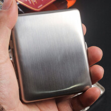 20 pezzi Porta sigarette da uomo in acciaio inossidabile, porta sigarette portatile in metallo, spessore medio, resistente alla pressione, f