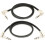 Ernie Ball 24" Flat Ribbon Stereo Patch Cable 2-Pack - Black 1