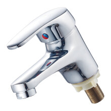 Rubinetto singolo per acqua fredda da bagno, antideflagrante, resistente alla corrosione, flusso d'acqua delicato, rubinetto in ottone durev