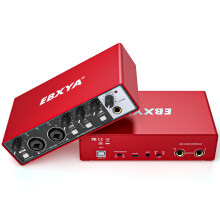 USB Audio Interface for PC,Computer Audio Interface for Recording Music 24Bit/196kHz, Portable Interfaz de Audio Mixer for Studio, Beginner Friendly