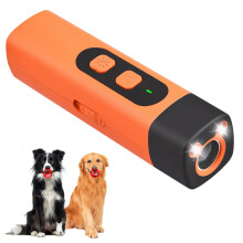 The Bark Shield Pro Ultrasonic Anti Barking Device for Dogs New 2-in-1 Handheld Dog Bark Deterrent Device with HD Display and LED Flashlight For Smal