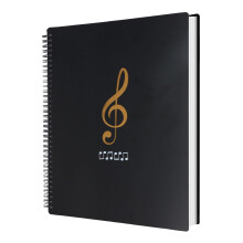 A4 Sheet Music Folder, A4 Music File Folder 50 Pockets/100 Pages, Protects Music Papers, Sheet Music Holder Allow Annotations, Storage Folder Blank P