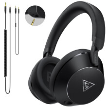 DOQAUS Studio DJ Headphones, Headphones Wired with Natural Balanced Sound, 50mm Drivers, 6.35mm & 3.5mm Audio Jack, Guitar Headphone with Shareport f