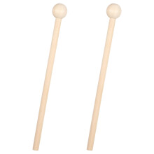 2Pcs Glockenspiel Mallets, 7.5 Inch Wooden Percussion Sticks for Xylophone Steel Tongue Drum Woodblock Bell Chime