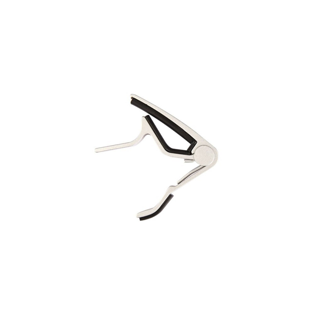 Ll Universal Guitar Clamp Trigger Capo - Chrome (White)