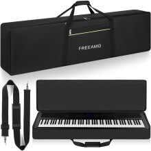 FREEAMG 88 Key Keyboard Gig Bag with 10mm Padding, Dual Shoulder Straps