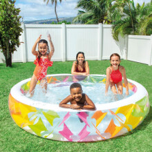 Piscina Gonfiabile Bambini "Croisillons" 229cm Multicolore