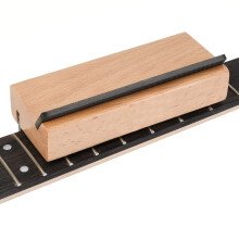 Alnicov Guitar Fret Beveling File,Wooden Guitar Fret End Dressing Tool,35 Degree and 90 Degree Luthier File Tools for Guitar Bass Ukulele Banjo Mando