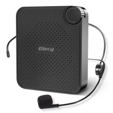 Giecy Amplifier Portable Hands-Free PA with 15W 2600mah Rechargeable Battery Microphone Ideal for Teachers, Tour Guides, Conferences, School Events,