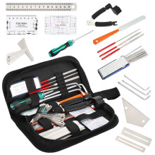 SOUJOY 26Pcs Guitar Tools for Set Up, Repair & Maintenance Kit with Carry Bag, Luthier Tools, Guitar Winder, Setup Kit for Guitar, Ukulele, Bass, Man