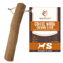 Wildfang Coffee Wood Dog Chew Small - Durable Dog Toys for Aggressive Chewers, Dental Stick for Teething Puppy, Training for Chewing Muscles
