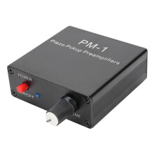Yanmis Piezo Pickup Preamp, Rechargeable Guitar Preamplifier with 10H Battery, High Impedance Circuit, for Acoustic Guitar Violin Cello Ukulele Mando