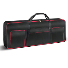 Ruibo 61 Key Keyboard Gig Bag Case,Portable Durable Keyboard Piano Waterproof 600D Oxford Cloth with 10mm Cotton Padded Case Gig Bag 40"x16"x6" / Bla