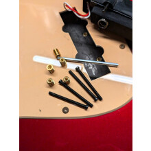 Bass Pickup Mounting Screws and Inserts, Nickel