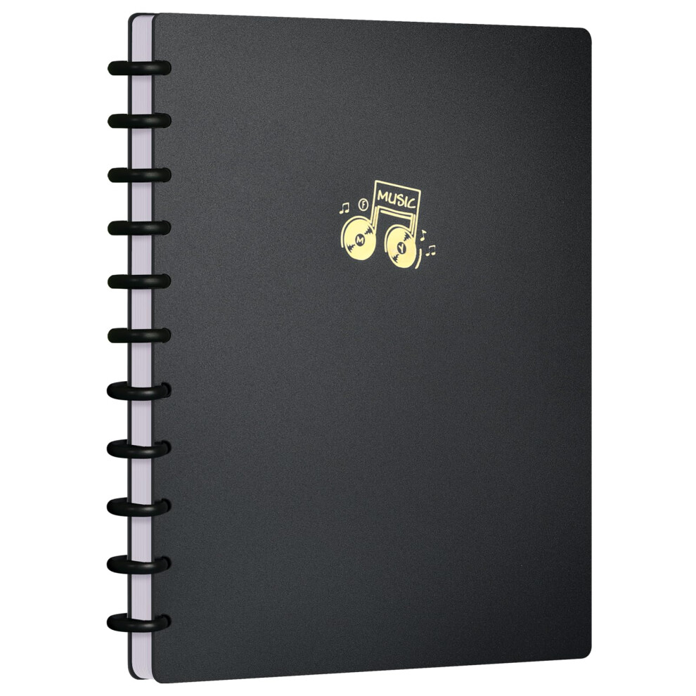 Dongli A4 Sheet Music Folder, 20 Pockets 40 Pages Music Folders For Sh