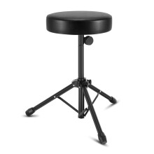 CROWNSHOP Drum Stool Adjustable Piano Stool Folding Throne Chair with Padded Seat for Drums with Music Guitar Keyboard Stool Throne Piano Chair Padde
