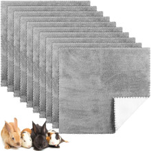 Panelee 10 Pcs Guinea Pig Cage Liners Guinea Pig Fleece Bedding Small Reusable Washable Pee Pads Soft Comfortable Mat for Small Animals Chinchillas R