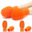 4 Pieces Drum Mute Drum Dampener Silicone Drumstick Silent Practice Tips Percussion Accessory Mute Replacement Musical Instruments Accessory (Orange) 1