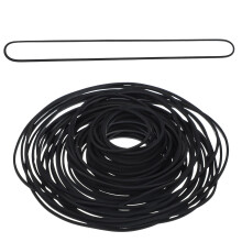 cobee 100 Pcs Recorder Rubber Belts, Mix Flat Cassette Tape Machine Rubber Belts, Cassette Recorder Repair Maintenance for DVD CD LD VCR Repeater Dri
