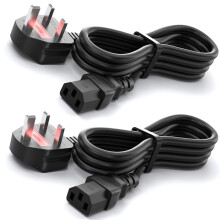 CYD 6FT Power Cable IEC320 C13 18AWG, 10A/250V 3 Pin AC Power Cord, Ideal Replacement Cable for PCs, Desktop Monitors, Printers, Power Supplies, Proj