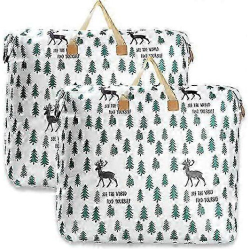 Set of 2 foldable clothes storage bags, clothes storage bag, foldable