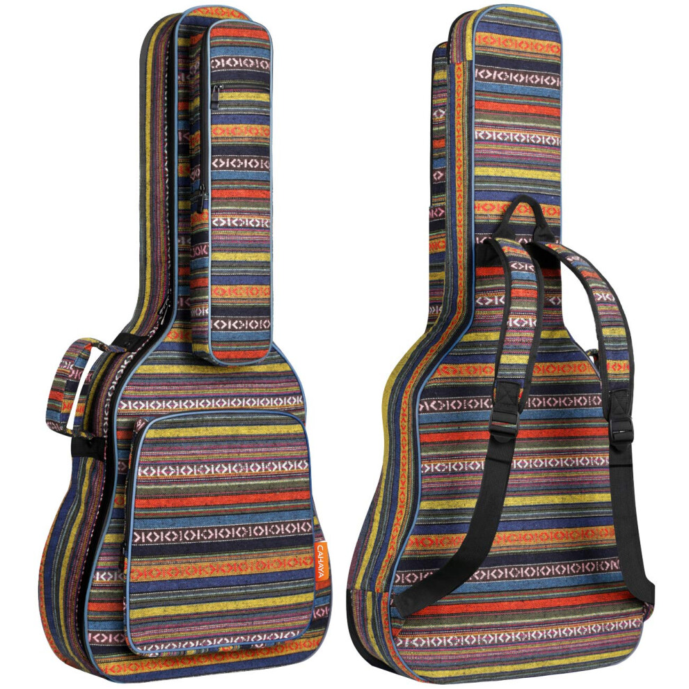 Cahaya Bohemian Guitar Bag Gig Bag 15.6 Mm Padded Waterproof Guitar Ca