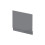 Balterley 700mm Bath MDF End Panel & Plinth - Gloss Cloud Grey 1