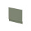 Balterley 700mm Bath MDF End Panel & Plinth - Satin Green 1