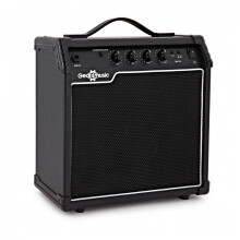 Gear4music 15W Electric Bass Guitar Amplifier Combo Practice Amp Ideal for Beginners
