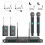 Phenyx Pro Wireless Microphone System, 4-Channel UHF Wireless Mic Set with Handheld/Bodypack/Headset/Lapel Mics, Fixed Frequency Metal Cordless Micro 1