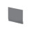 Balterley 750mm Bath MDF End Panel & Plinth - Gloss Cloud Grey 1