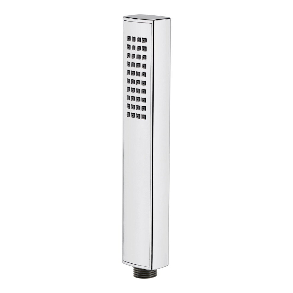 Balterley Contemporary Rectangular Easy Clean Shower Handset - Chrome