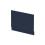 Balterley 800mm Edge/Power Straight End Bath Panel & Plinth - Matt Midnight Blue 1
