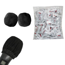 Sufang 100 Pcs Disposable Microphone Cover Non-Woven Windscreen Mic Cover