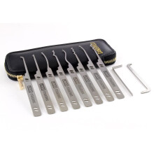 Dangerfield Serenity Lock Picking Kit for Beginners - with Leather Wallet, Real Professional Lock Picks with Metal Handles and ebook learners Guide