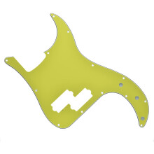 Dopro 13 Hole Precision Bass Pickguard PB P Bass Scratch Plate for USA/Mexican FD Precision Bass Yellow 3 Ply