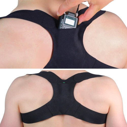 URSA Back Strap. Secure Microphone & IEM Pack Harness. Rig for Filming Sporting activities. (Black, Medium)