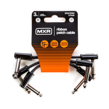 Jim Dunlop MXR Ribbon Patch Cable 3 in|7.6 cm-3 Pack, 1/4-Inch Right Angle (3PDCPR03)