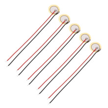 sourcing map 5Pcs Piezoelectric Discs 12mm Acoustic Pickup Transducer Microphones Trigger Buzzer Drum Guitar