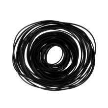 50pcs Recorder Rubber Belts, Rubber Cassette Belts 1mm/0.04 in Thickness Durable Cassette Recorder Repair Maintenance Tape for DVD CD LD VCR Repeater