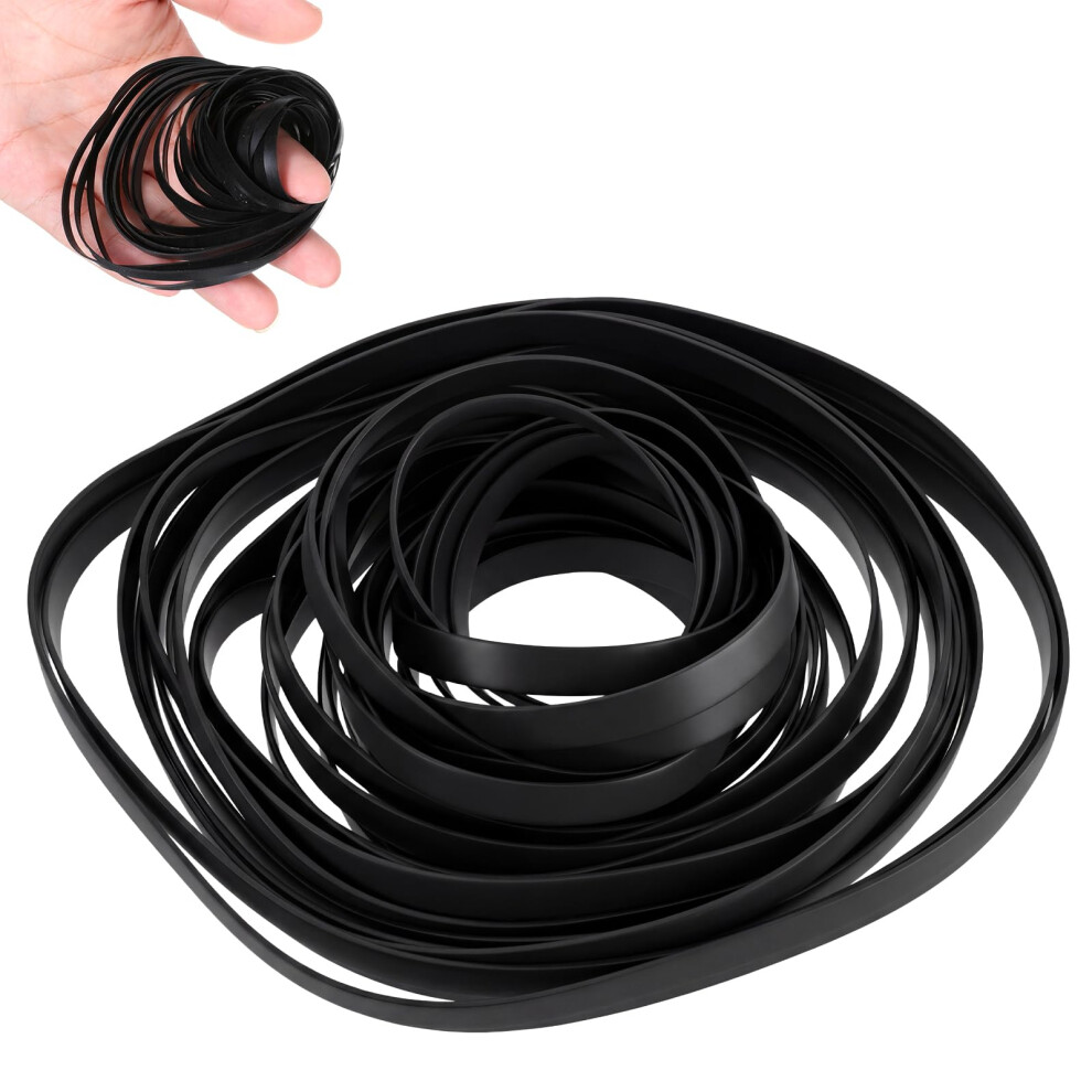 Sliverdew 50 Pcs Recorder Rubber Belts Cassette Recorder Repair Maintenance Tape