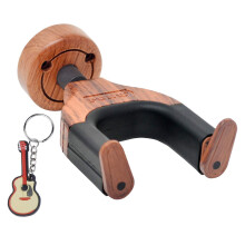 KingPoint Guitar Hook Auto Lock Guitar Hanger Guitar Wall Stand and Creative Design Guitar Wood Base Fit All Guitar Musical Instruments with Free Gui