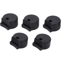 VBESTLIFE 5 Pack Thumb Rest Cushion Pads, 10mm Thickness Black Rubber Protectors for Oboe and Clarinet Instruments