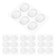 Flexzion Drum Head Dampeners - 24 Pieces Clear Reusable Washable Sticky Silicone Drum Gels for Dampening Resonance & Control Overtones, Snare Drum Da
