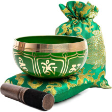 Tibetan Singing Bowl Set - Easy To Play for Beginners - Authentic Handcrafted Mindfulness Meditation Holistic Sound 7 Chakra Healing Gift by Himalaya