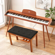 MUSTAR Digital Piano 88 Weighted Keys with Piano Stool, Full-Size 88 Key Piano Keyboard Semi Weighted for Beginners, Electric Piano Keyboard 88 Keys