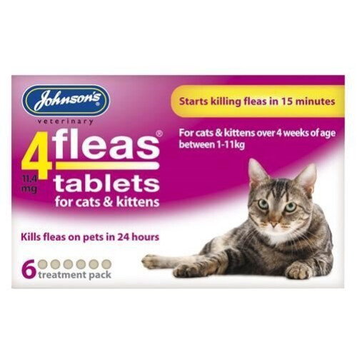 Johnsons 4Fleas Cat Flea Tablets (6 pk)